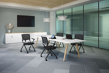 CT15.5A: 12' boat-shaped conference table