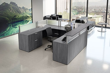 R25A: U-shaped reception desk