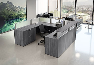 R25A: U-shaped reception desk