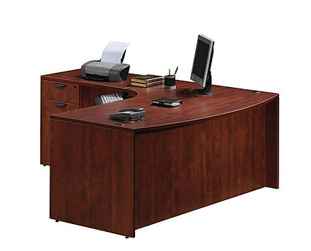 L07.1A: Ergo bow-front L-desk
