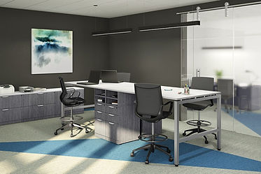 SS20: 4 person standing workstation