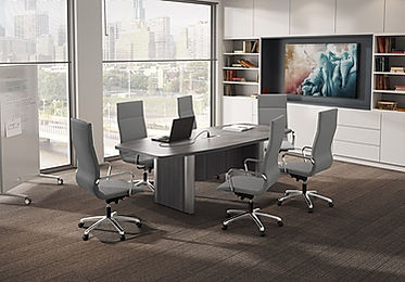 CT05.0A: 8' boat shaped conference table