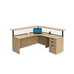 R11A: L-shaped reception desk