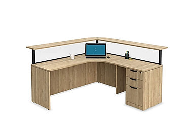 R11A: L-shaped reception desk