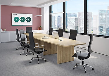 CT09.5A: 16' boat shaped conference table