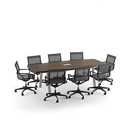 CT04.9A: 8' boat shaped conference table