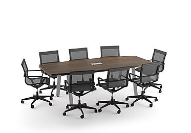 CT04.9A: 8' boat shaped conference table