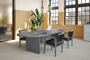 CT05.1B: 8' racetrack conference table
