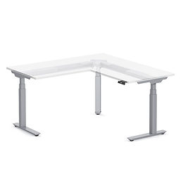 SS11: 72 x 72 L-shaped electric sit/stand worksurface
