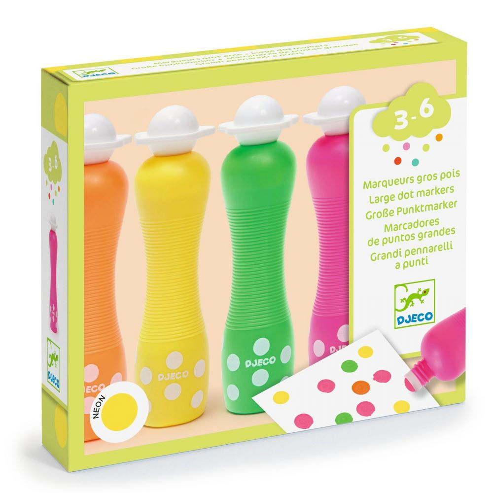 Marqueurs mousse Neon (4 marqueurs) - Djeco