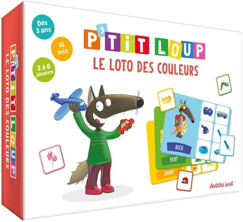 P'tit Loup - Le loto des couleurs - Auzou