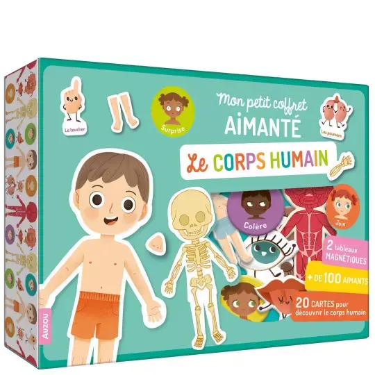 Mon petit coffret aimanté - le corps humain - Auzou