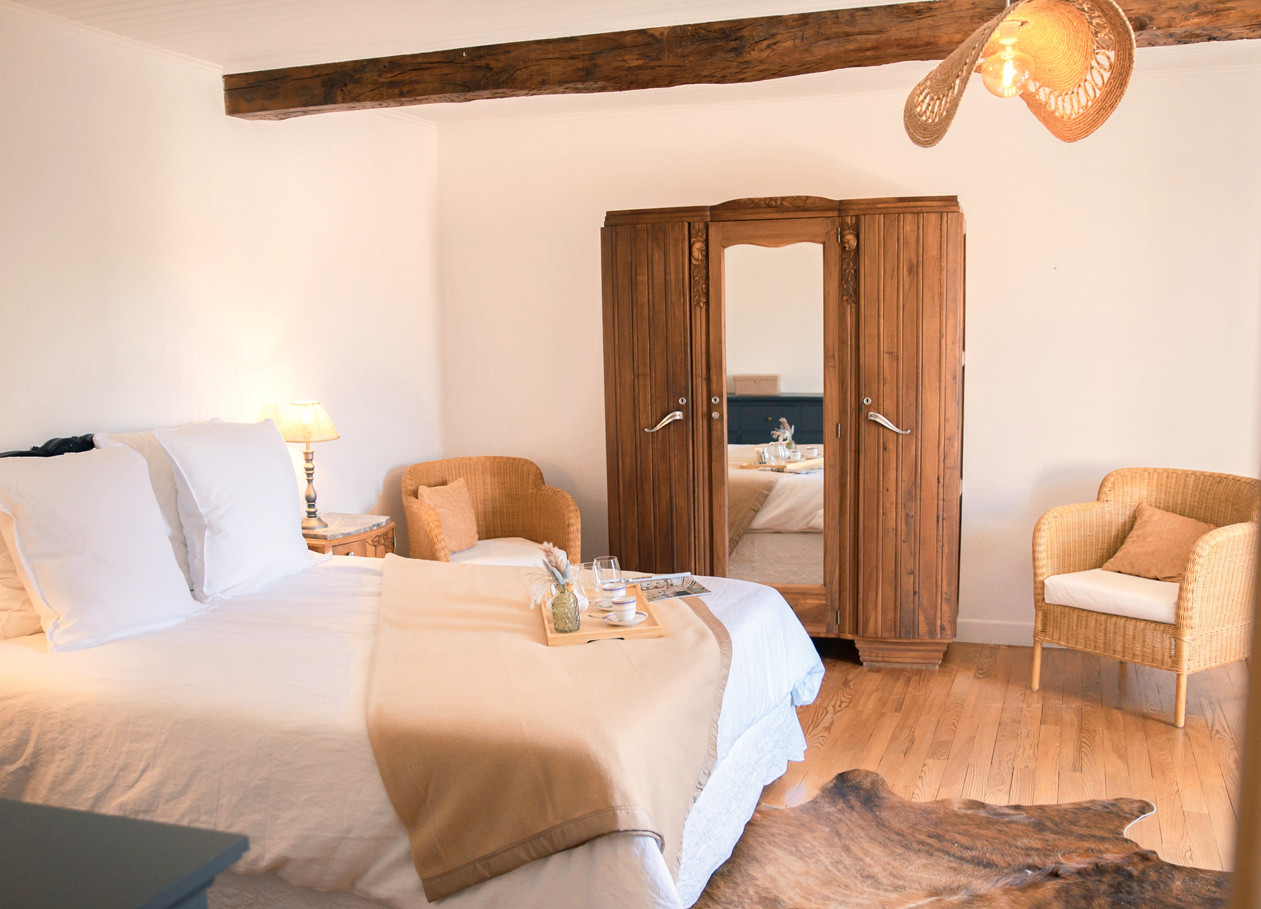 Charme et confort chambre Noyer Patio des Rêves