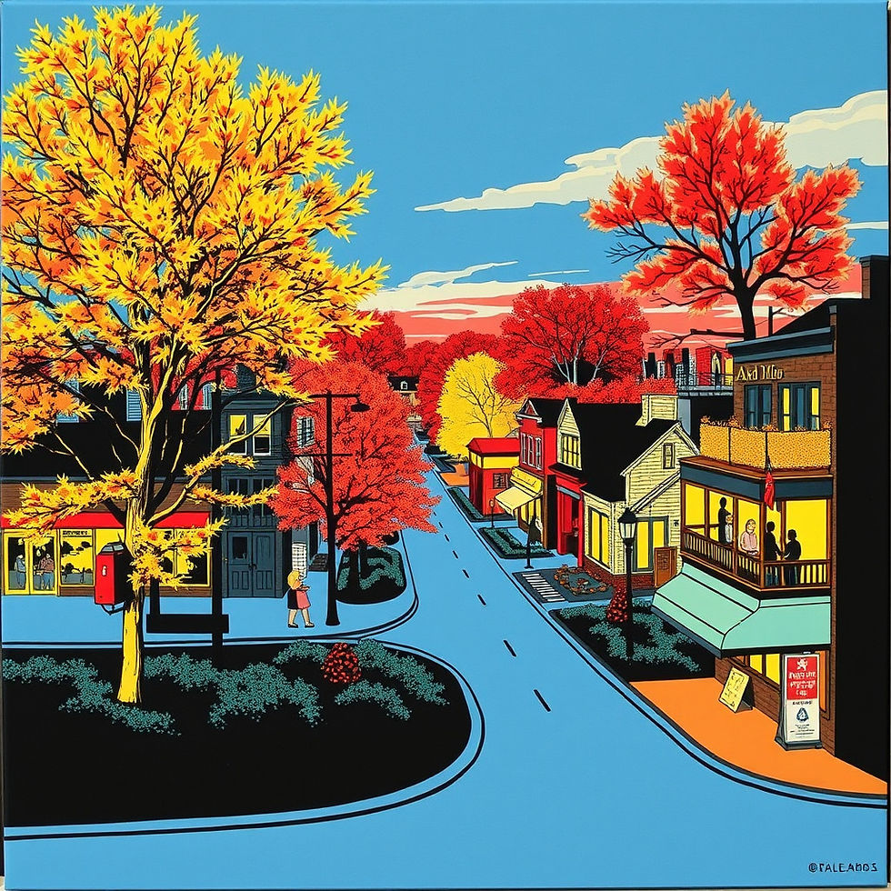 Eye-level view of a vibrant community yard sign advocating for local outreach