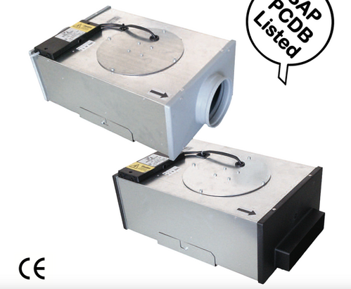 Vectaire Microbox DC Models MBOX 125/2DC/H with integral humidistat ...