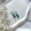Miniature : Boucles AURÉLIA - Apatite - Communication & Confiance - Argenté