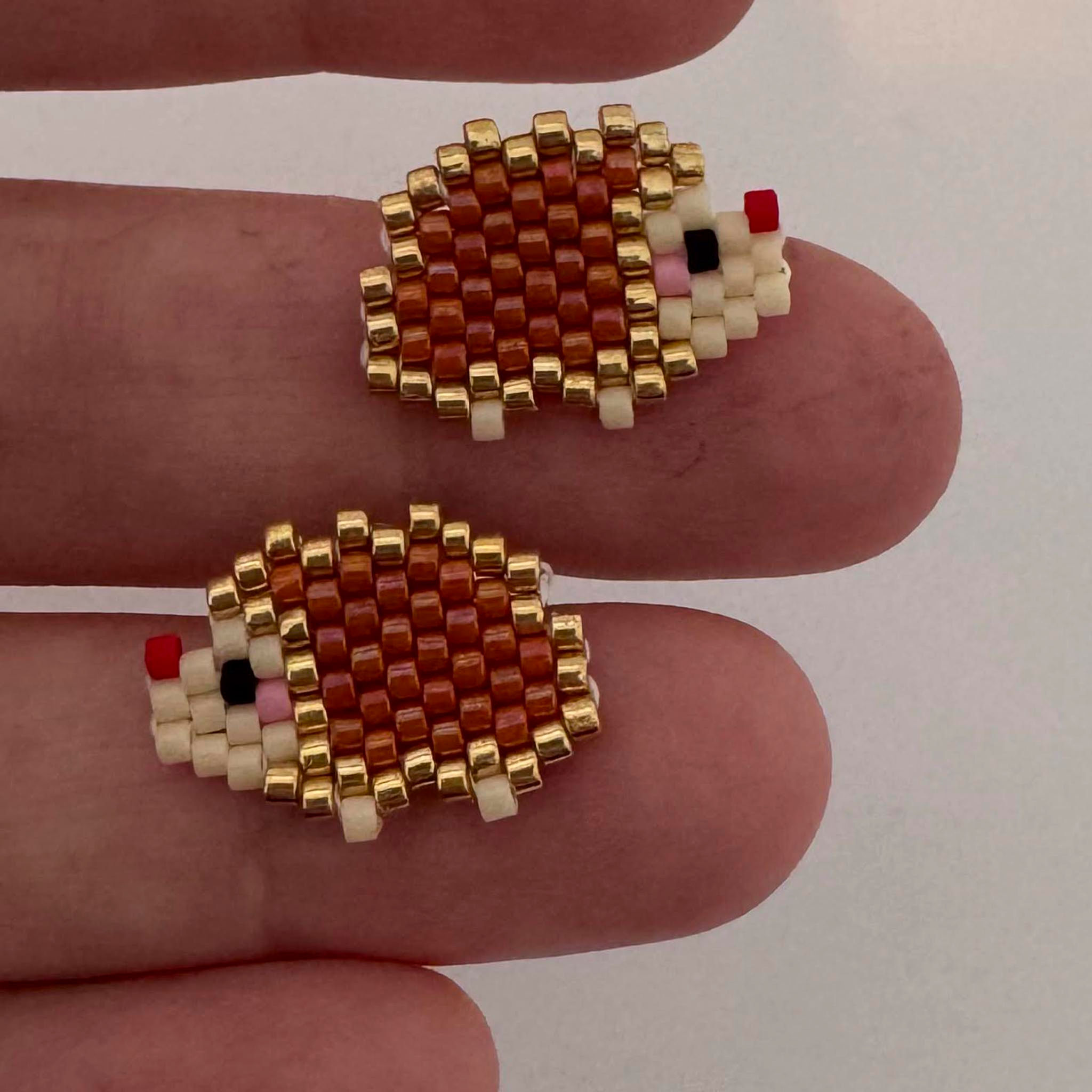 Boucles d'oreilles porc-épic