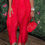 Thumbnail: Fashion Solid Romper Casual Tank Top & Tassel Decor Drawstring Pants Set Skinny 