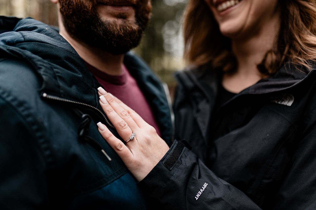 Engagement shoot couple