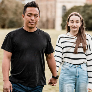 Engagement shoot couple