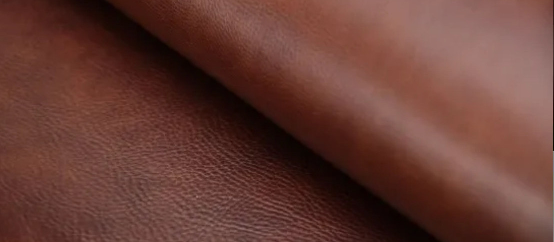 High quality genuine leather (Italian leather) color dark brown front angle