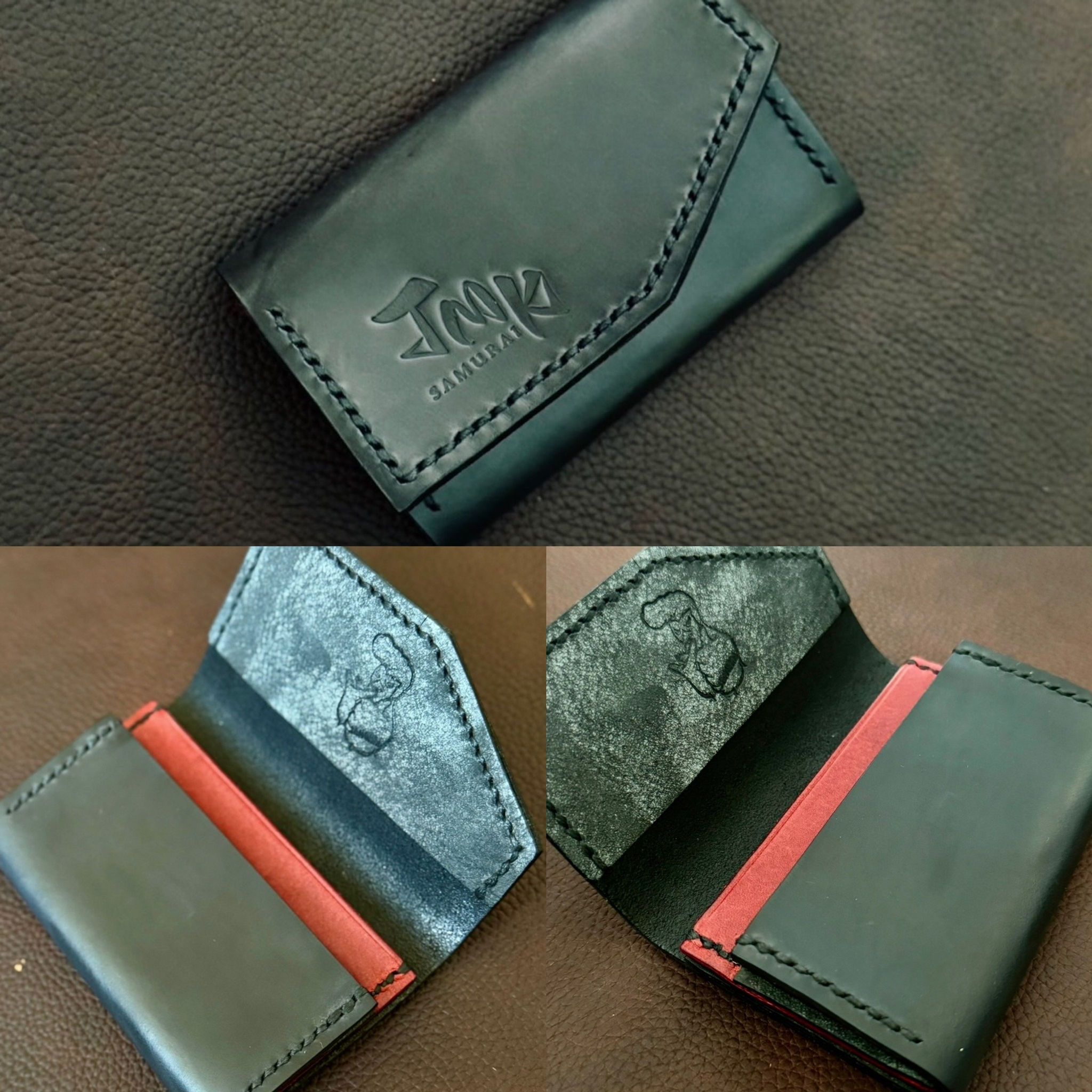 TMK-samurai Business Card Holder Type B/Italian Leather/Country