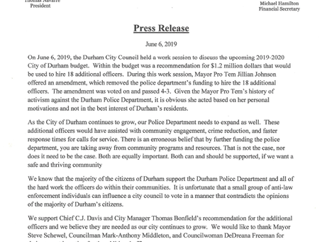 Durham 2019-2020 Fiscal Year Budget - June 6, 2019