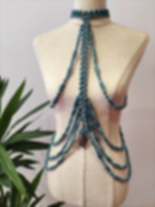 Crystal Bead Bustier Accessory