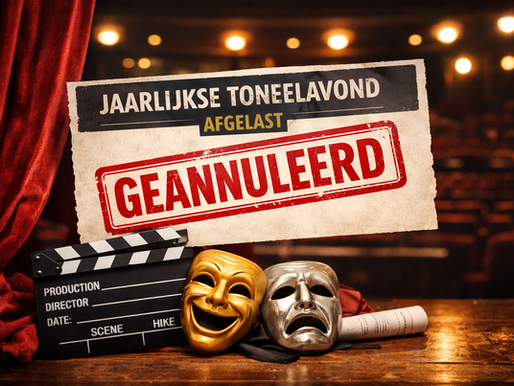 Toneelavond gaat dit jaar niet door!