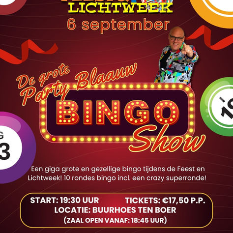 Tickets voor Bingo perongeluk online! ;-)