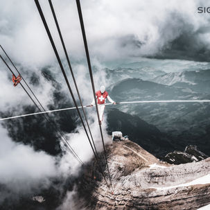 3 records du monde sur les câbles du téléphérique de Glacier 3000