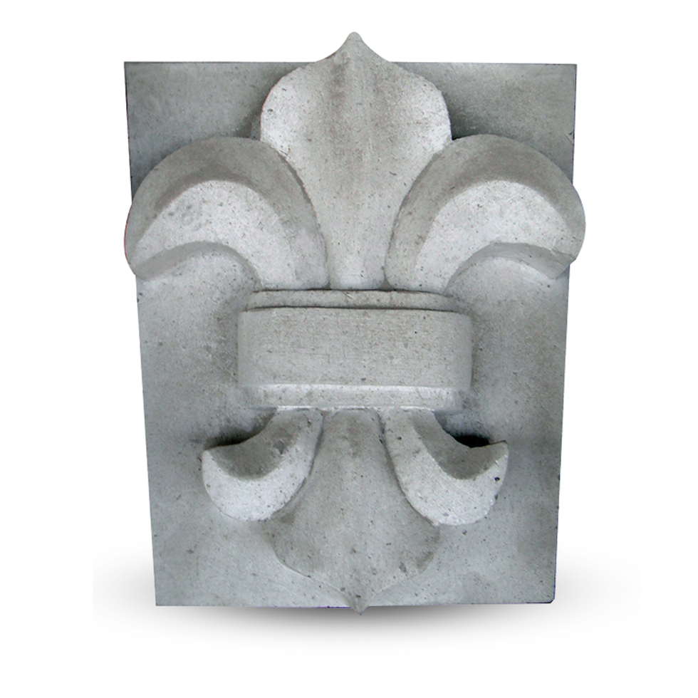 Clave flor de lis sencilla gris.png