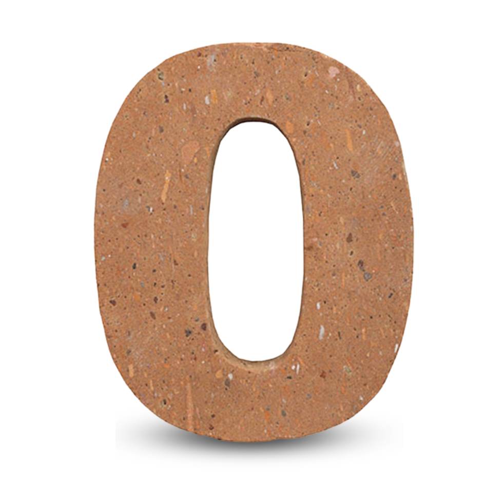 Número cero sencillo naranja.png