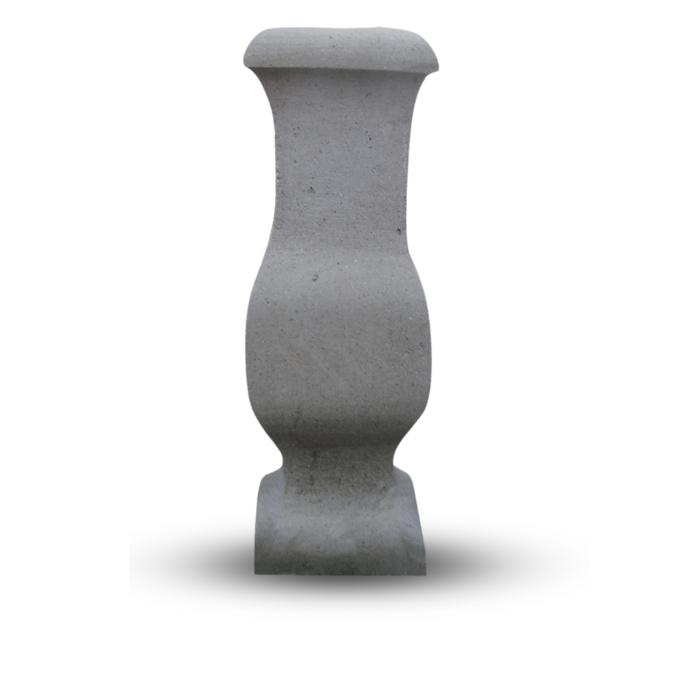 Florero sencillo cuadrado, gris.png