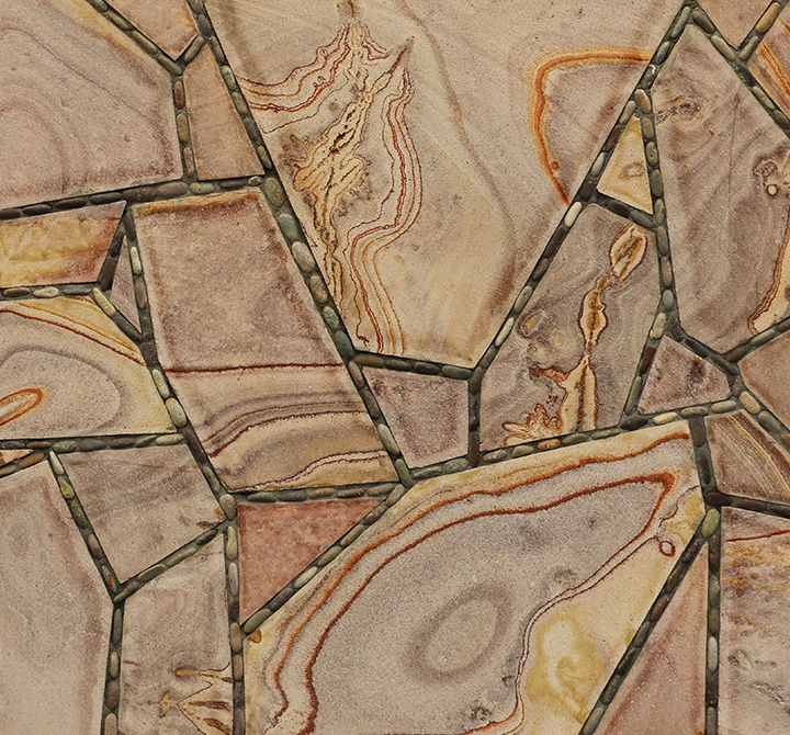 Laja arcoiris con piedra de río.jpg