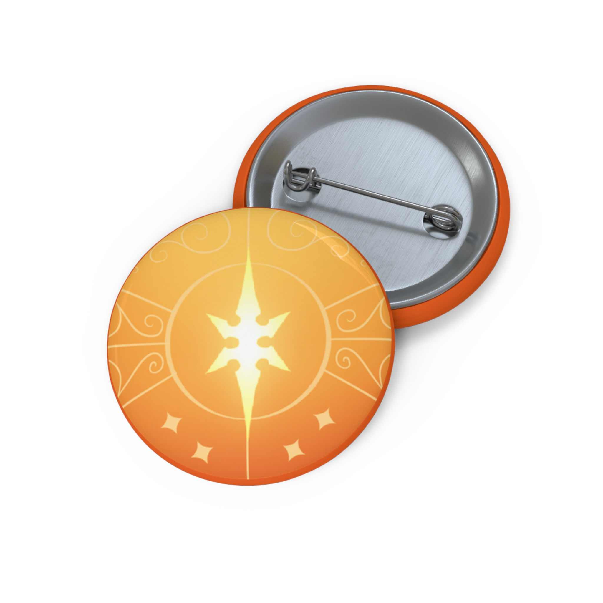 Small Aster Pin Button