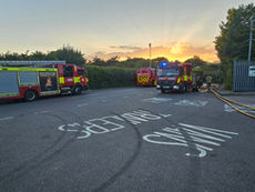 Large Fire at Harefield Civic Amenity Site