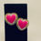Thumbnail: Pink heart beaded earrings