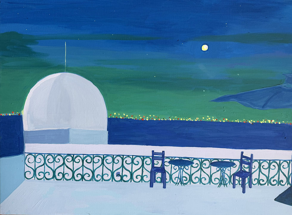 Sur le toit de Sidi Bou Said