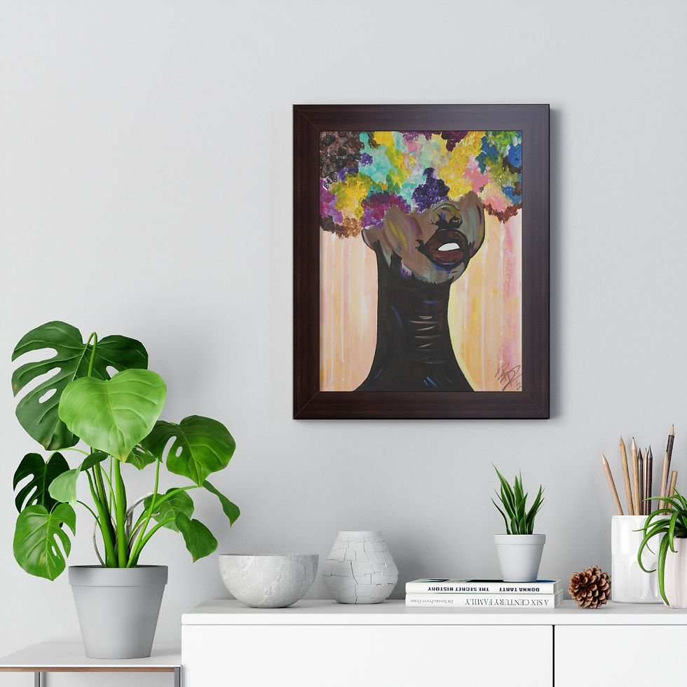 Thumbnail: Framed "Exhaling" Poster