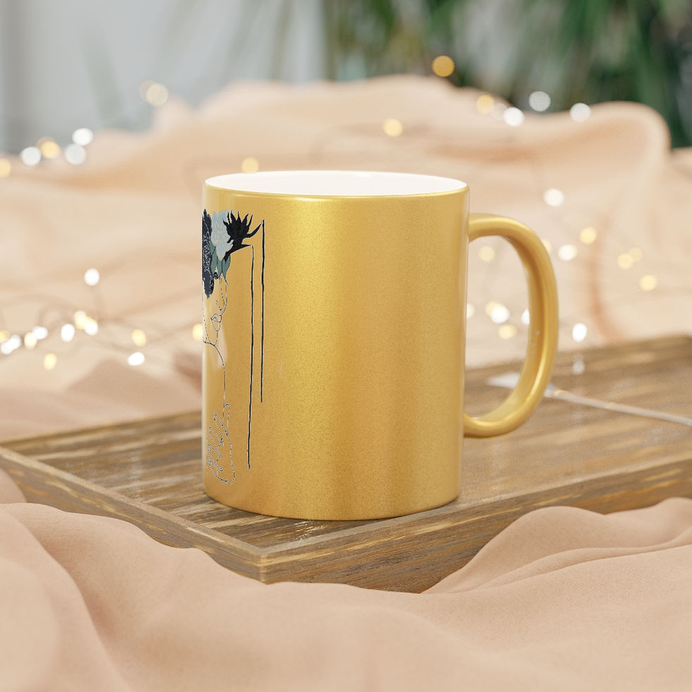 Thumbnail: Growing Pains Metallic Mug (Silver / Gold)