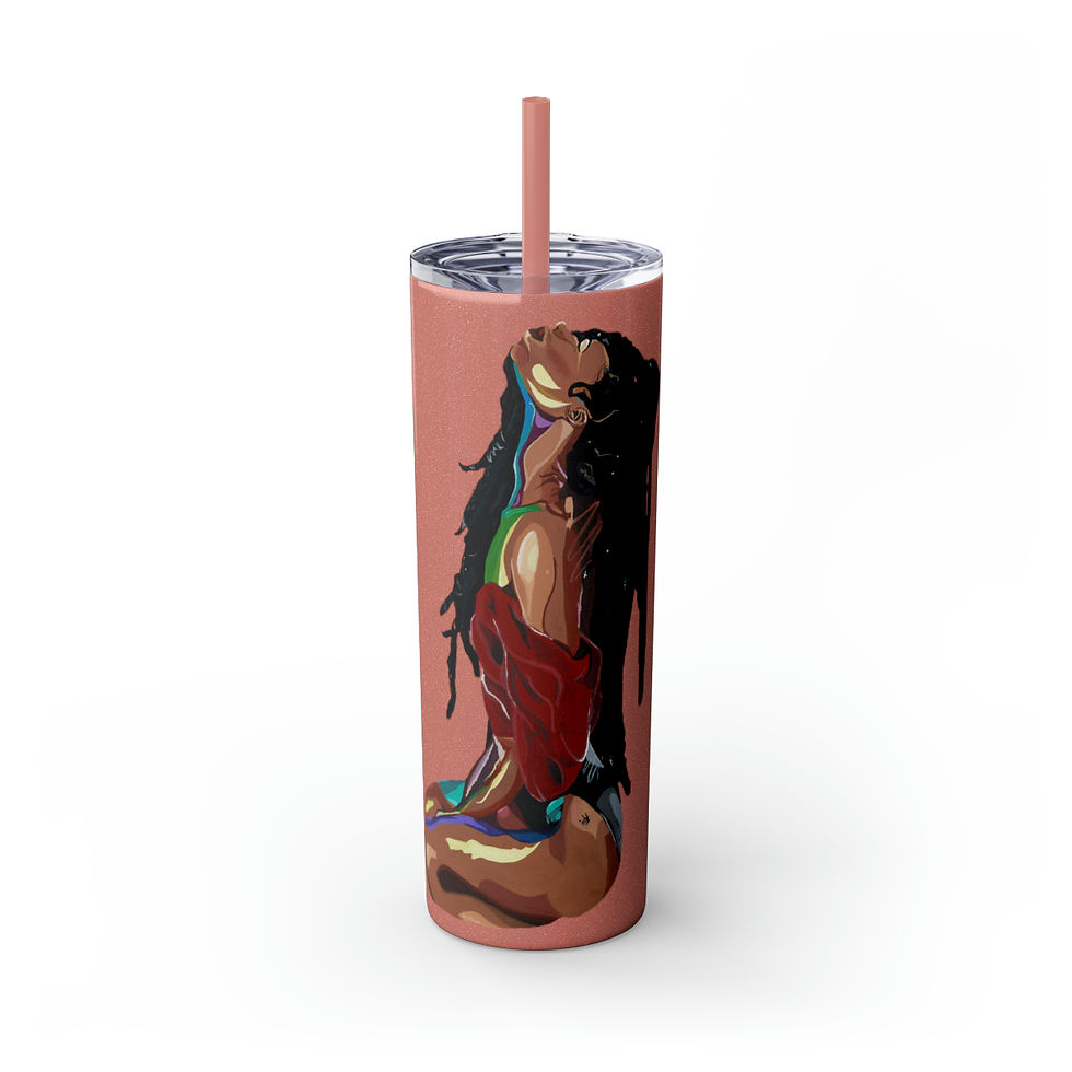Thumbnail: “Star Gazing Woman” Skinny Tumbler , 20oz