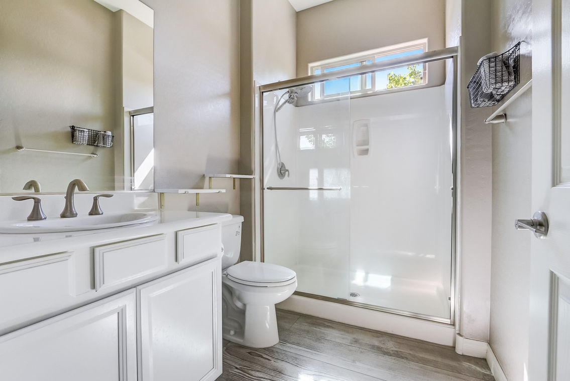 Downstairs shower