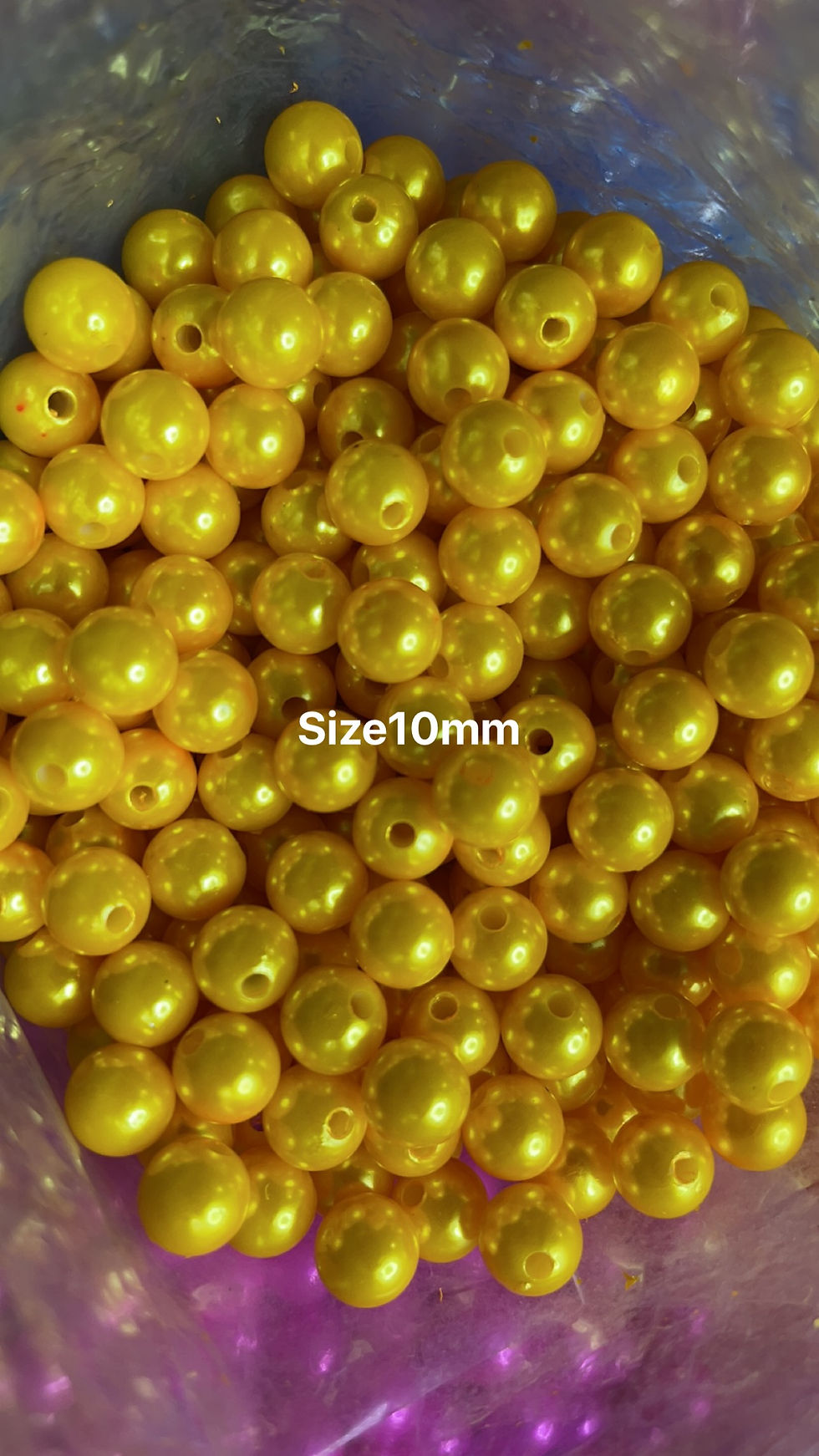 Thumbnail: Size 10 pearl  bead 
