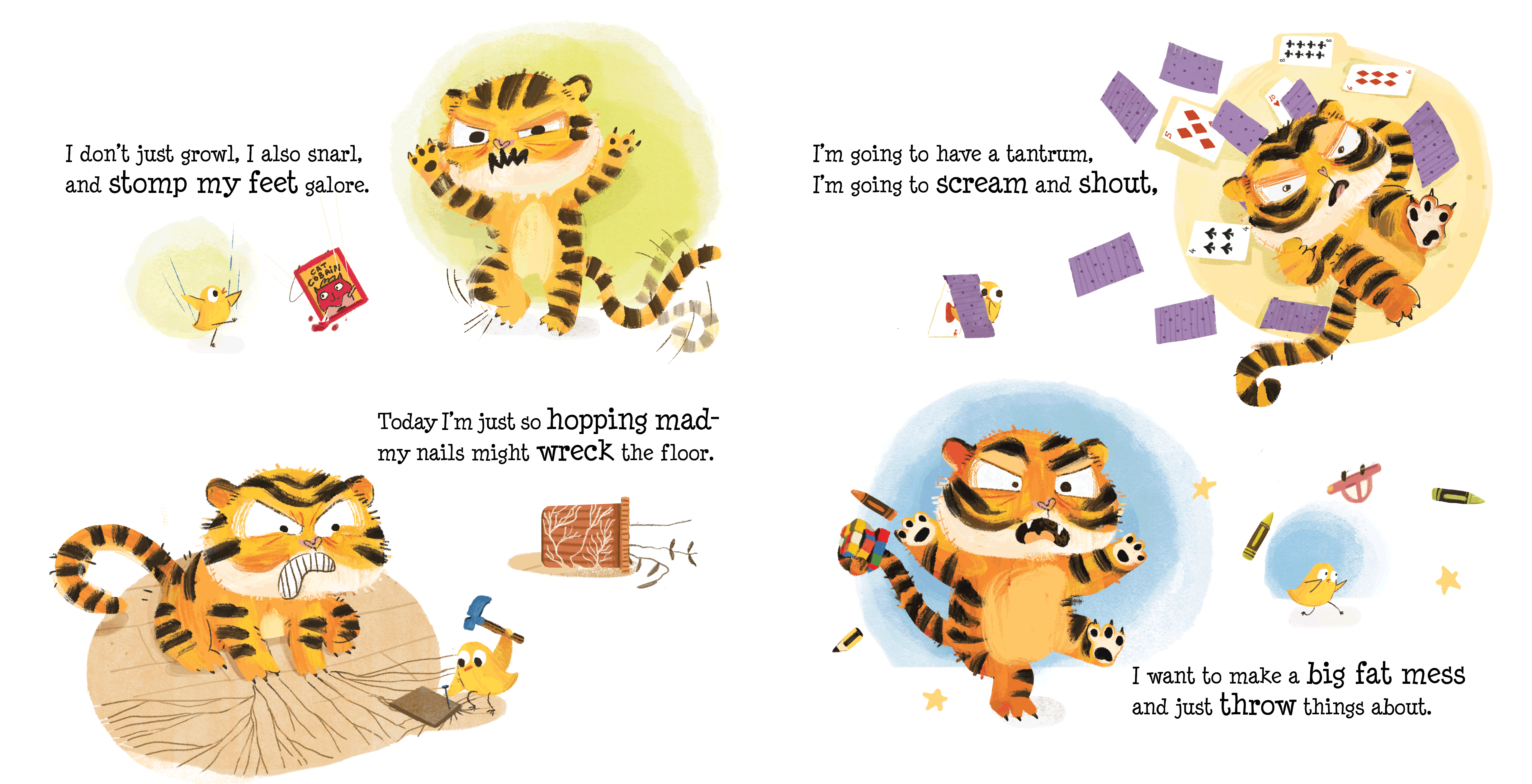 Don't Intrude on my Mood Published by Daffodil Lane Books, Illustrated by Urvashi Dubey Written by Rea Malhotra Mukhtyar. "Don’t Intrude On My Mood! is about a little cat who throws a big tantrum! As a result of his fiery temper, he rants and raves and rants some more- only to be interrupted by his mother, who has some unexpected news… A great way to teach young readers the importance of patience and self-reflection, this story is written for those aged 4+ and their very clever parents!"