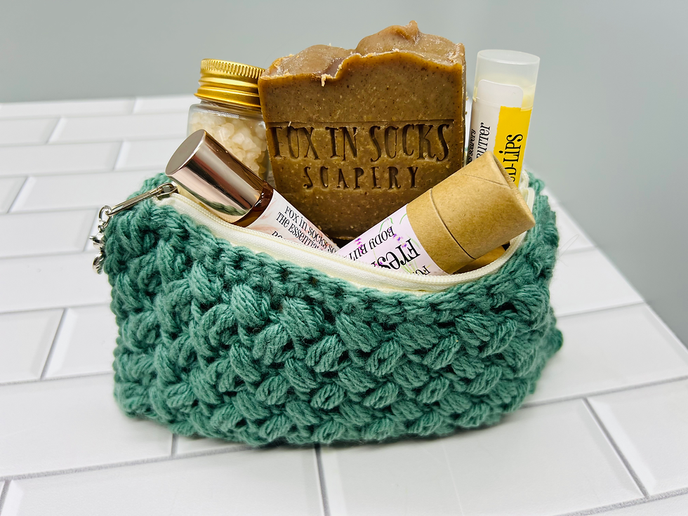 Thumbnail: Crocheted Zipper Pouch - Small