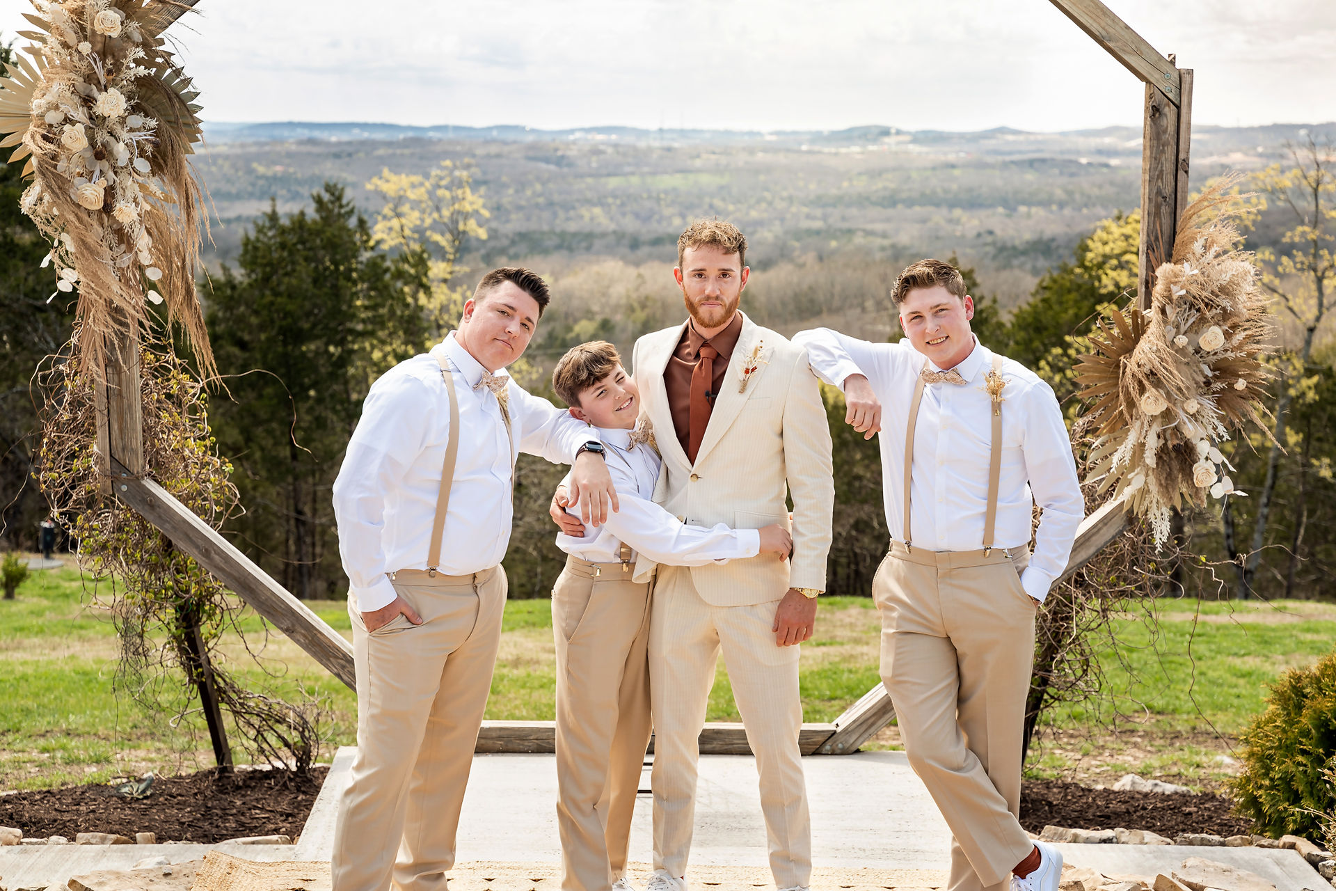 bohemian wedding photography in Branson