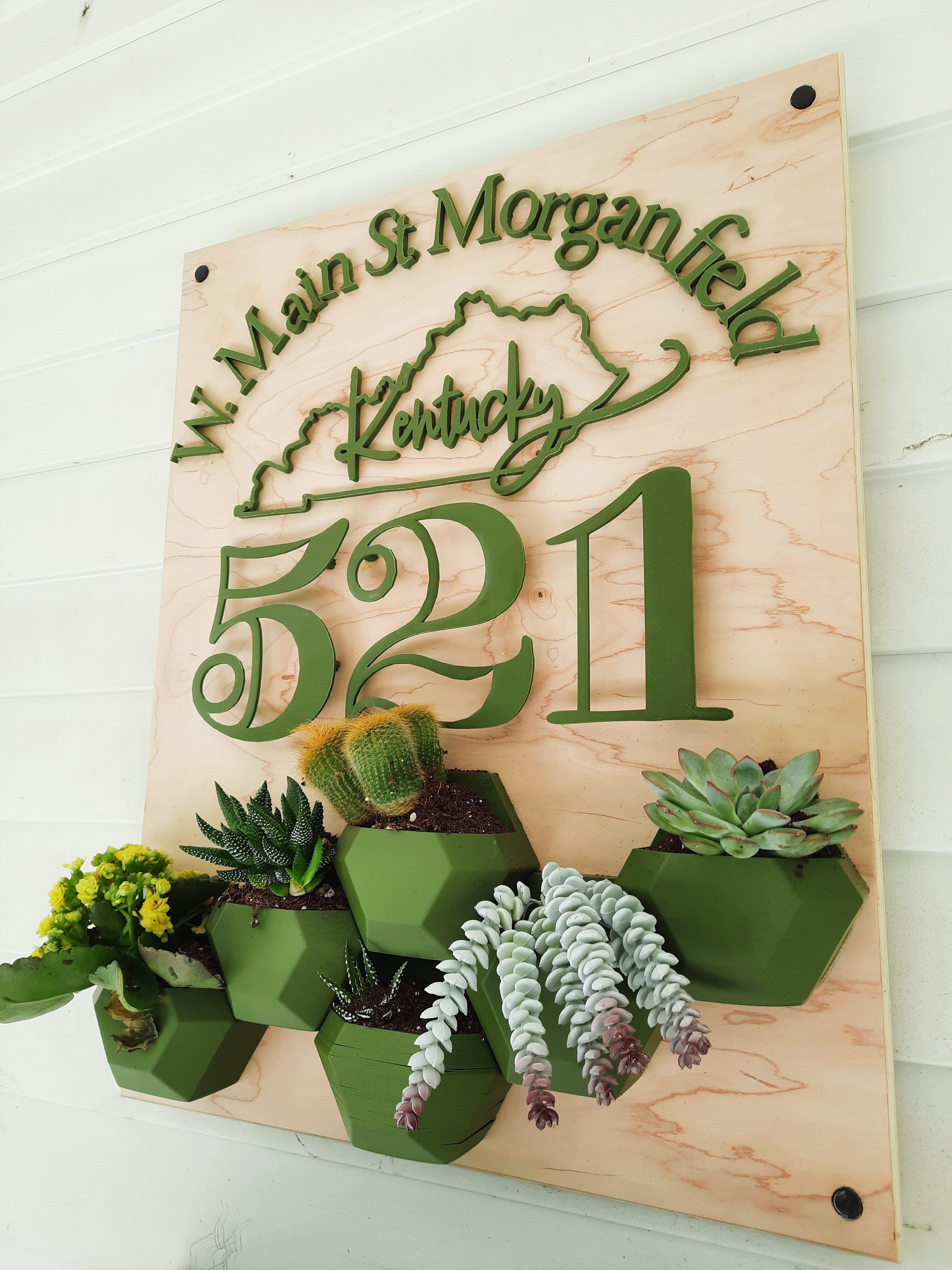 Custom Home Address Plaque