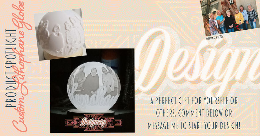 lithophane; 3D print; light; home decor; picture; personalized;