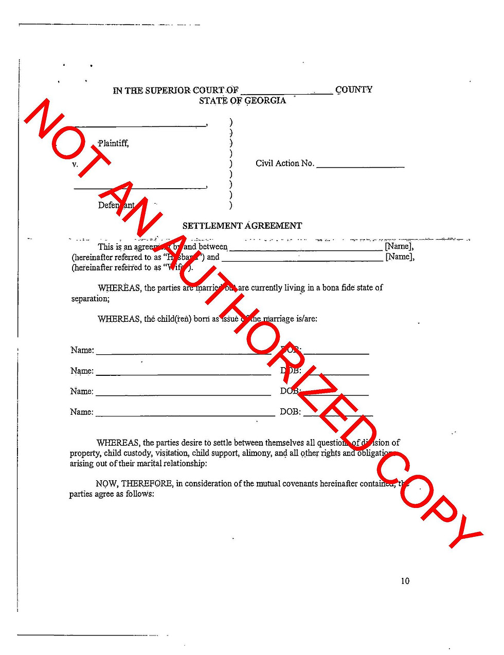 Thumbnail: UNCONTESTED DIVORCE WITH MINOR CHILDREN